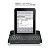 Case Holder with Bluetooth Keyboard for iPad aluminum