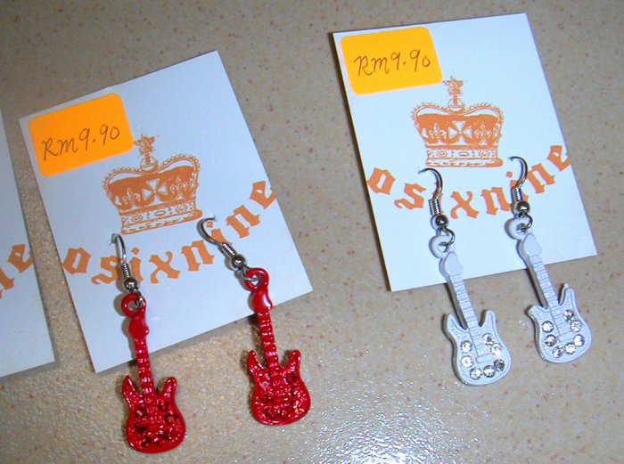 Guitar Earrings