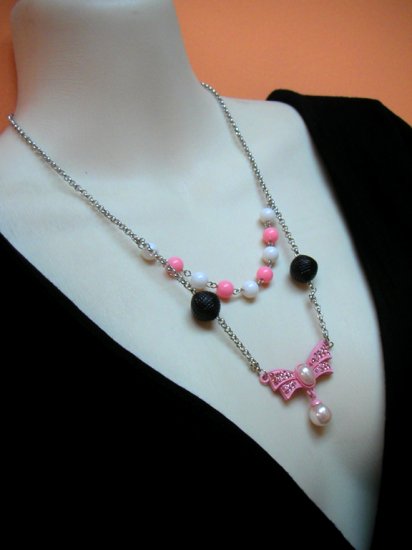 Sizuka Pink 2layer Necklace