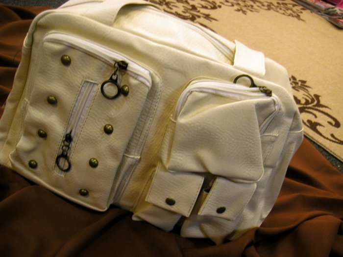 J Joplin (White/LBrown/DBrown) Bags