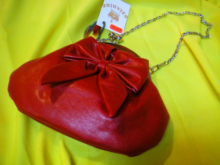 Latina Bell Deep Orange Dinner Purse