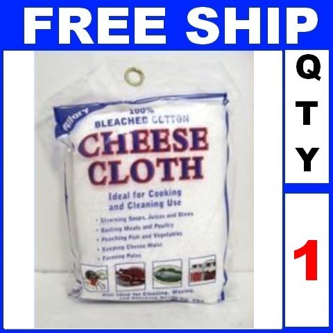 NEW 1 Bag 100% Bleached Cotton CHEESE CLOTH CHEESECLOTH (2 yards/Lot)