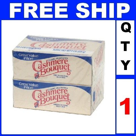 NEW 1 Pack CASHMERE BOUQUET Mild Beauty Classic Fragrance 4.0z (2 Soaps/pack)