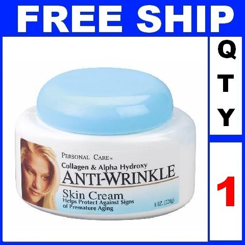 NEW 1 Jar PERSONAL CARE ANTI-WRINKLE SKIN Cream Protect Aging Exp 2012 (8oz/Jar)