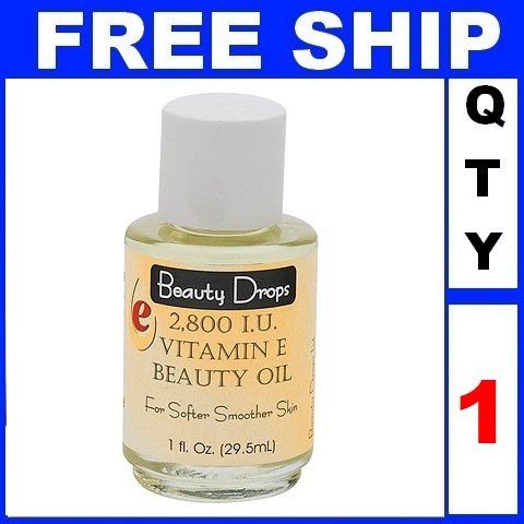 NEW 1 Bottle Beauty Drops VITAMIN E BEAUTY OIL 2800 IU (1oz/bottle)