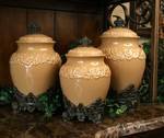 3 Piece Canister Set Butterscotch