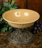 Pedestal Bowl Butterscotch