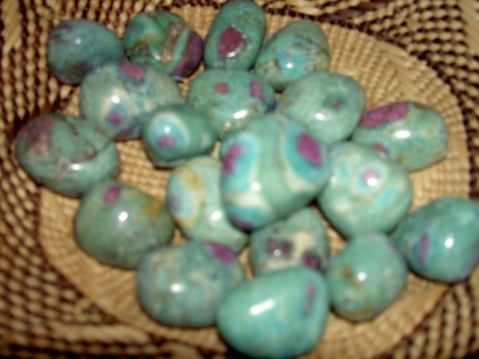 Ruby in Zoisite - for physical vitality, energy amplification and psychic empowerment
