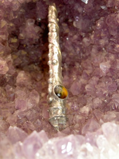 The Seer's Wand with Tigers Eye