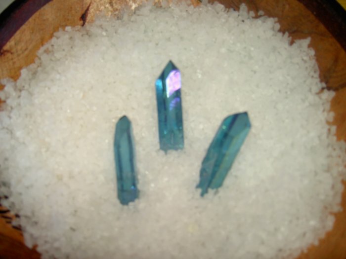 Aqua Aura - potent stone! For increasing psychic skills, meditation and telepathy