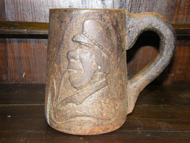 Vintage Cast Iron English Beer Mug-Unusual Piece