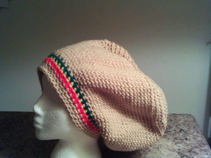 Rasta Crochet Large Hat