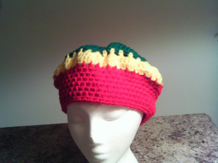 Rasta Crochet Medium Hat