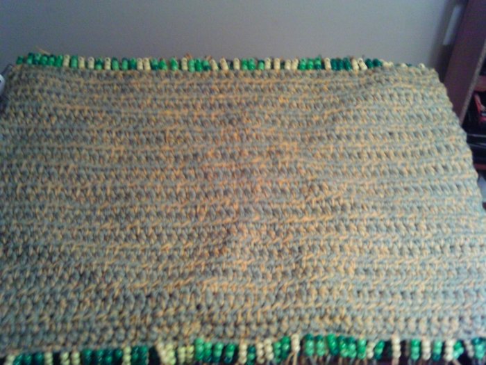 Crochet Beaded Rug