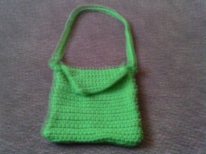 Crochet Small Lime Green handbag