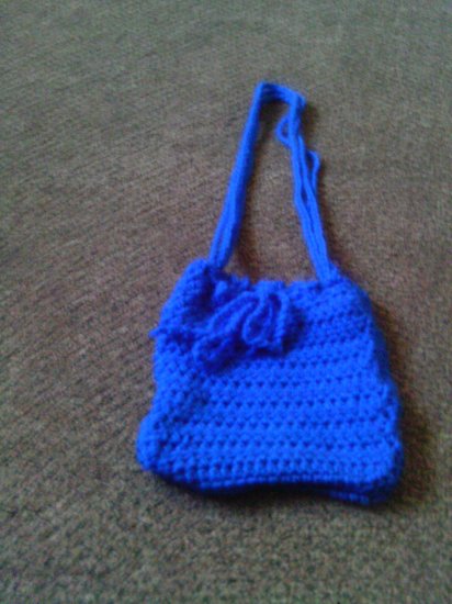 Crochet Small Blue handbag