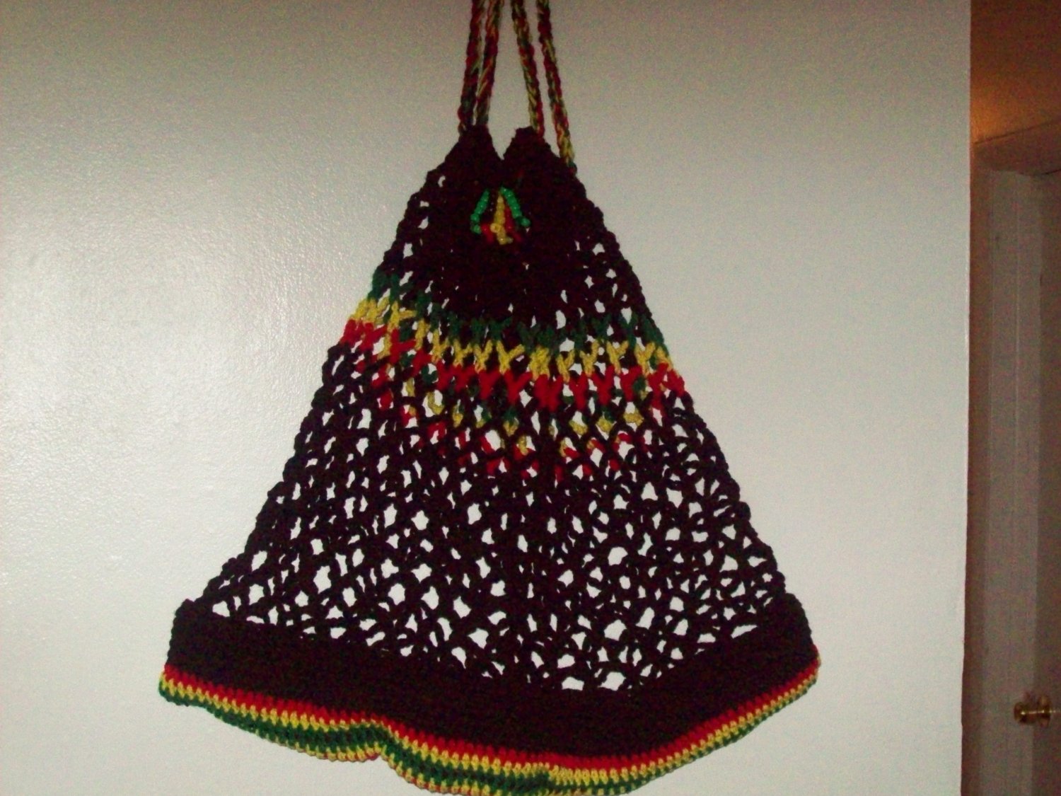 Black red, yellow & Green tote bag