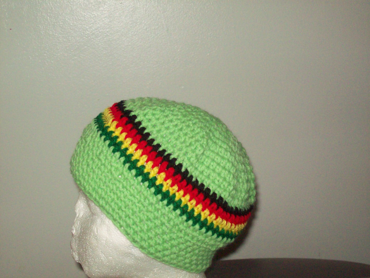 small Lime green, Yellow, red, yellow & Green Hat