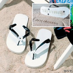 JUST MARRIED FLIP FLOPS IN-5/1051