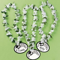 WEDDING LEIS WITH BLANK NAME CARD IN-34/1404
