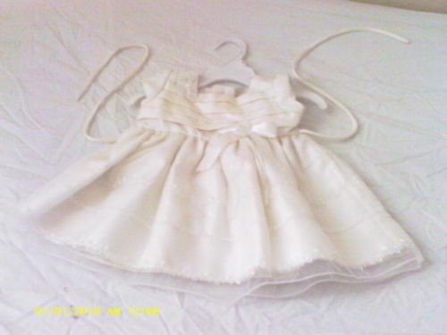 Girl Beige dress Thomas LS 12 mos. 3-layer Nice