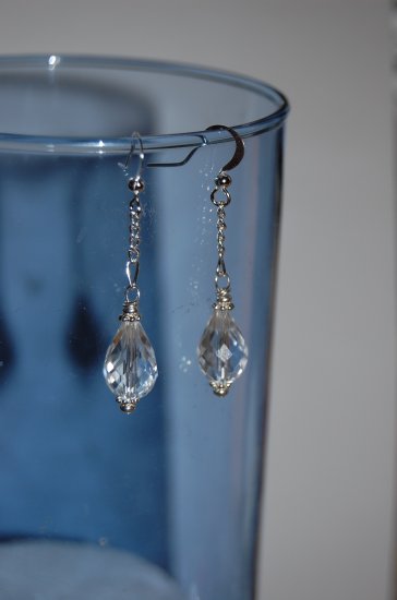 Glass Crystal Drop Earrings