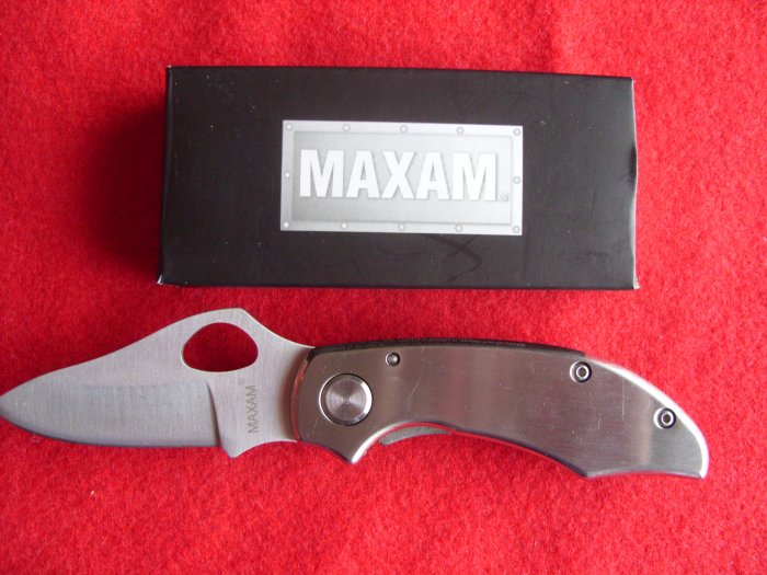 6"Polished All Stainless Steel Frame Lock Knife "NEW"