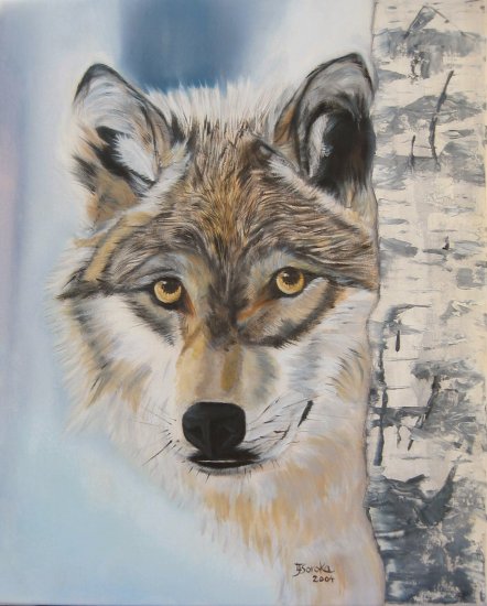 Cautious Original Oil Painting