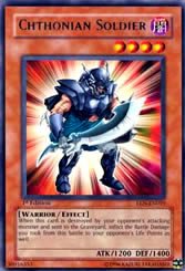 Yu-Gi-Oh Rare Chthonian Soldier
