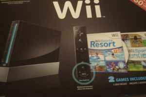 Black nintendo wii