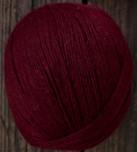 Cashmere wool blend yarn, Fingering weight, wine