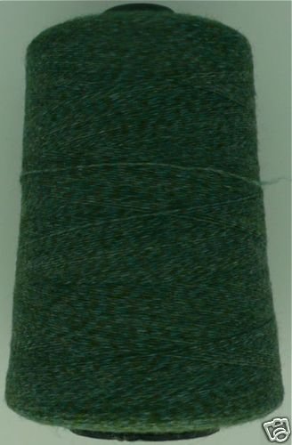 cashmere wool blend yarn 24 S/2 lace wt, green/olive