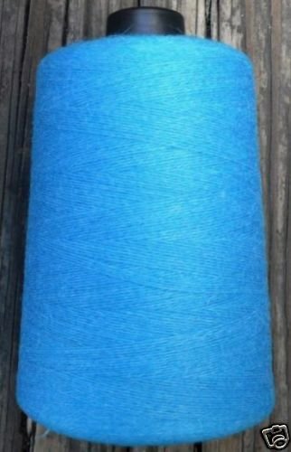 cashmere wool blend yarn 24 S/2 lace weight, azure