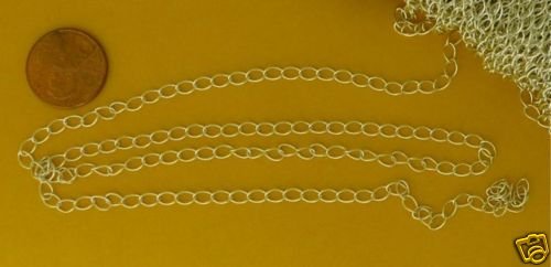 925 silver cable chain for jewelry making, .4mm 5x3.5mm