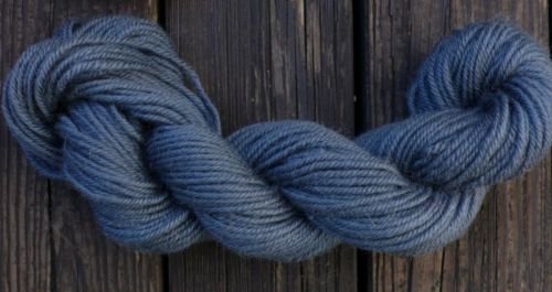 100% wool yarn, worsted wt, gray, 1 skein