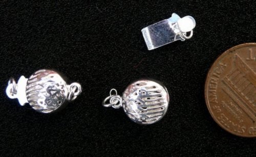 2 sets 925 silver filigree safety clasp 18 x 10 x 6 mm
