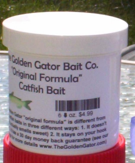 "The Golden Gator" Catfish bait 8 oz jar