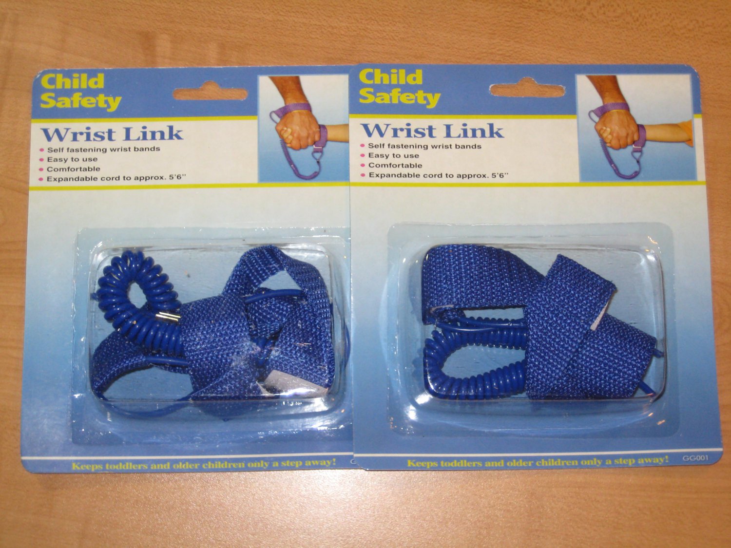 2 Child Toddler Safety Wrist Link Harness Leashes