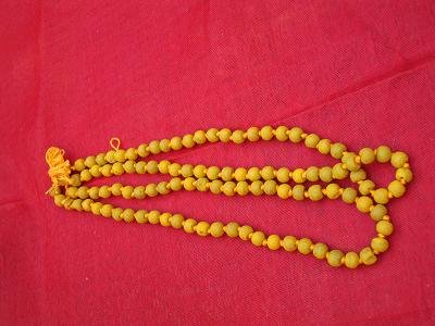 RELIGIOUS TURMERIC HALDI MALA FOR JAPA POOJA