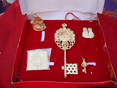 Shri kuber Yantra / Idol / Key / Pendent / Paduka