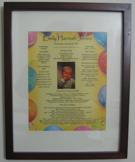 Birthday Keepsake