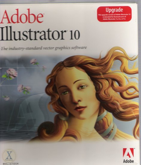 Adobe Illustrator 10 Upgrade Version for Macintosh.!!!