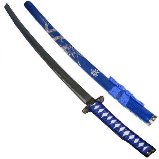 Single Sword with Dragon Scabbard- Blue