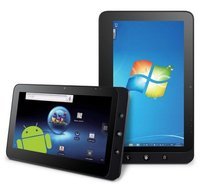 10.1" Pineview N455 Windows 7 android dual system Multi Touch 3G 16GB SSD 1GB Ram tablet pc laptop