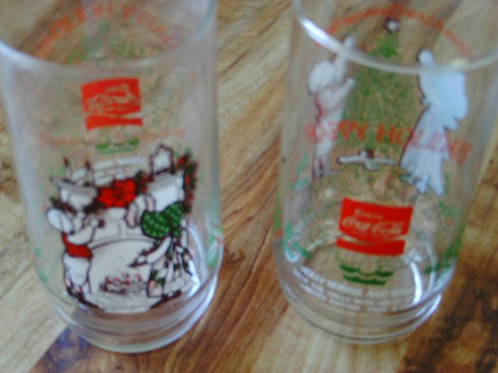 Holiday Coca Cola Glasses
