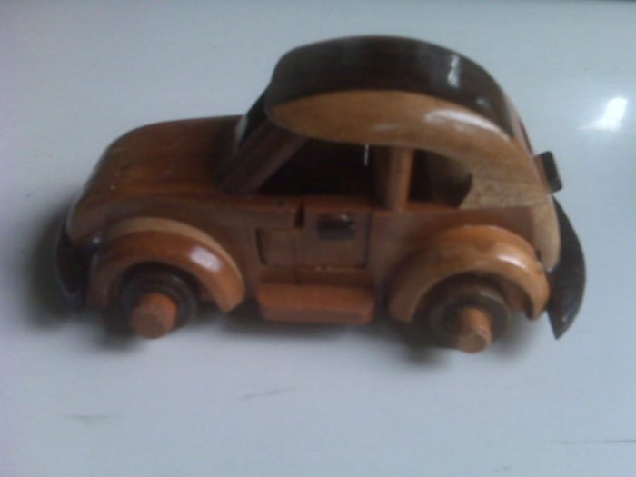 Handcrafted wooden VW Classic Car