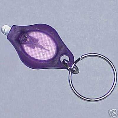 UV BLACK LIGHT LED KEY CHAIN FLASHLIGHT MONEY DETECTOR