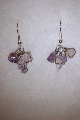 Purple Crystal Earrings