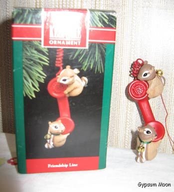FRIENDSHIP LINE Chipmunks HALLMARK 1992 With Box