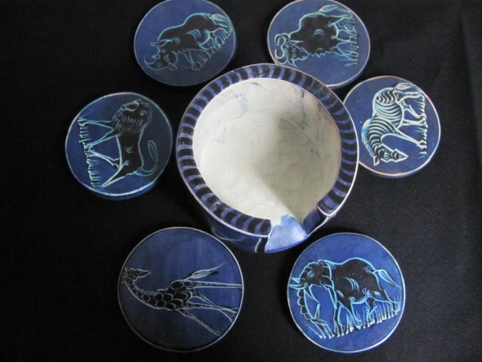 blue coasters